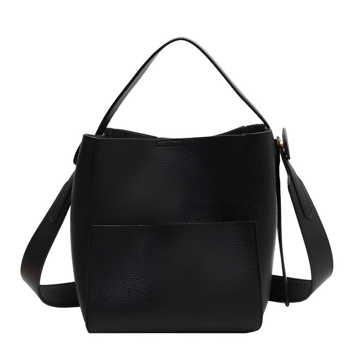 Sac cabas noir texturé avec poche extérieure, 46193878270176,46193878302944,46193878335712,46193878368480