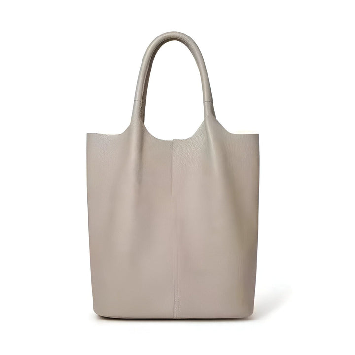 Sac cabas en cuir gris clair avec deux anses, 46193872404704,46193872437472,46193872470240,46193872503008,46193872535776
