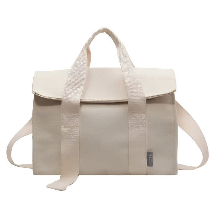 Sac cabas écru avec anses, bandoulière et rabat., 46193894555872,46193894588640,46193894621408,46193894654176,46193894686944