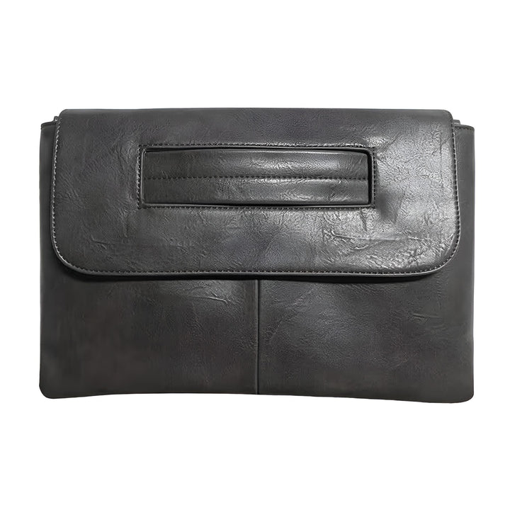 Sac pochette gris anthracite avec rabat texturé, 46194020417760,46194020450528,46194020483296,46194020516064
