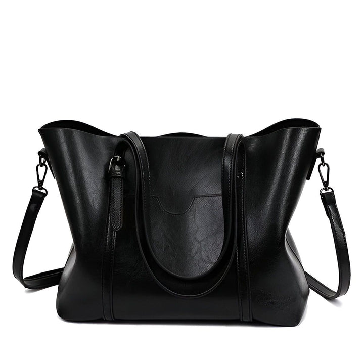 Sac cabas noir avec anses et bandoulière sur fond blanc, 46194050695392,46194050728160,46194050760928,46194050793696,46194050826464