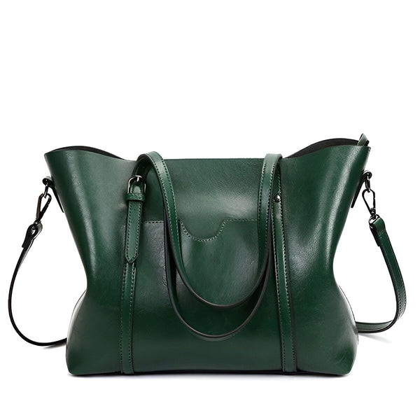 Sac cabas vert en cuir avec anses et bandoulière, 46194050695392,46194050728160,46194050760928,46194050793696,46194050826464