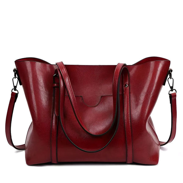 Sac fourre-tout en cuir rouge avec bandoulière, 46194050695392,46194050728160,46194050760928,46194050793696,46194050826464