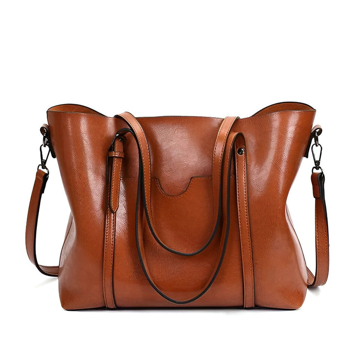 Sac cabas en cuir marron avec anses et bandoulière détachables, 46194050695392,46194050728160,46194050760928,46194050793696,46194050826464