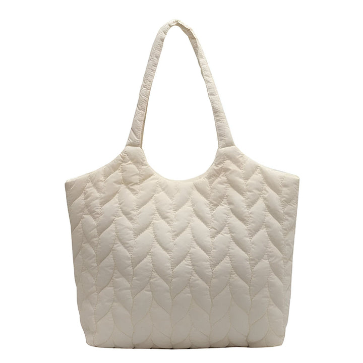 Sac cabas crème matelassé motif feuilles, 46194049712352,46194049745120,46194049777888,46194049810656