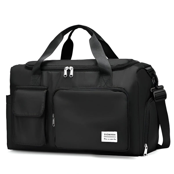 Sac de sport noir ZUOMANNI avec poches et bandoulière, 46193915625696,46193915658464,46193915691232,46193915724000,46193915756768,46193915789536