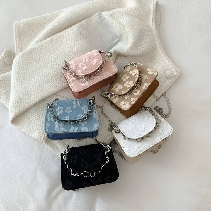 Mini sacs à main fleuris avec chaînes argentées en plusieurs couleurs, 46193968414944,46193968447712,46193968480480,46193968513248,46193968546016