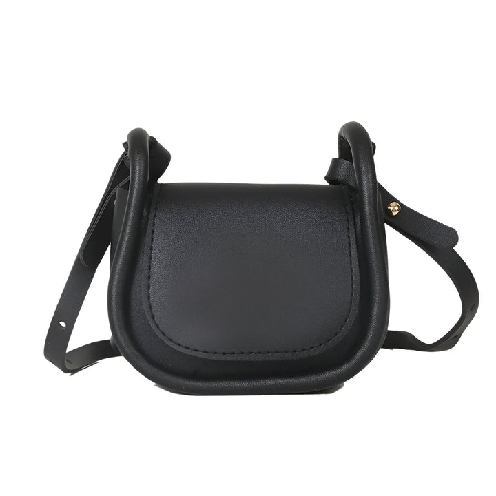 Petit sac bandoulière noir style selle en simili cuir., 46193971232992,46193971265760,46193971298528,46193971364064,46193971396832