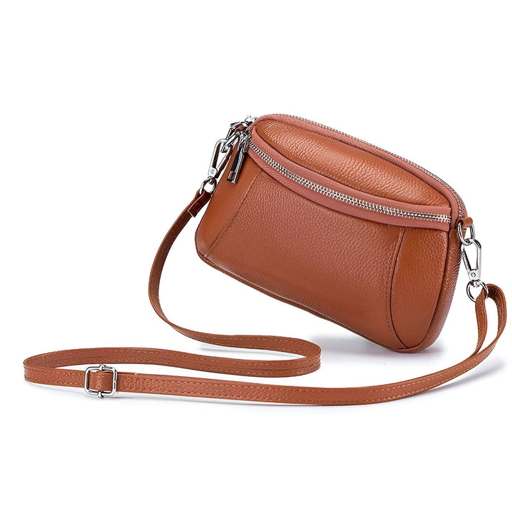 Sac bandoulière en cuir marron, 46266442121440,46266442154208,46266442186976,46266442219744,46266442252512