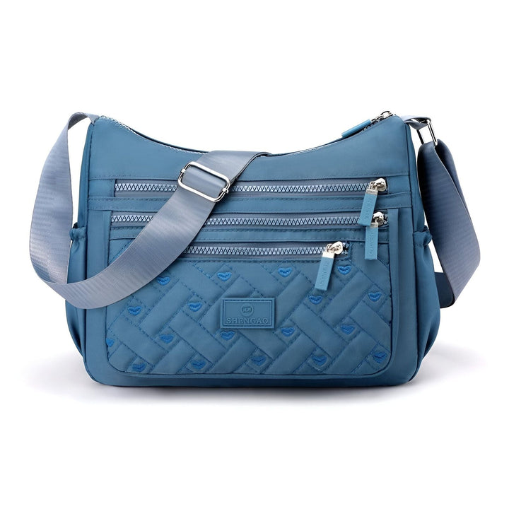 Sac bandoulière femme bleu matelassé avec poches zippées et motif cœurs, 46262993518816,46262993551584,46262993584352,46262993617120,46262993649888,46262993682656,46262993715424,46262993748192,46262993780960,46262993813728,46262993846496,46262993879264,46262993912032,46262993944800,46262993977568,46262994010336,46262994043104,46262994075872,46262994108640,46262994141408,46262994174176,46262994206944,46262994239712,46262994272480