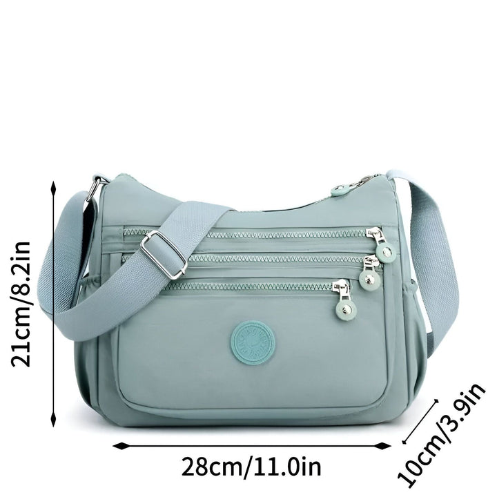 Sac bandoulière en nylon bleu clair avec plusieurs poches zippées., 46262993518816,46262993551584,46262993584352,46262993617120,46262993649888,46262993682656,46262993715424,46262993748192,46262993780960,46262993813728,46262993846496,46262993879264,46262993912032,46262993944800,46262993977568,46262994010336,46262994043104,46262994075872,46262994108640,46262994141408,46262994174176,46262994206944,46262994239712,46262994272480