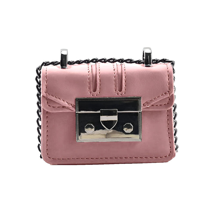 Sac à main rose avec chaîne et fermoir argenté, 46193972642016,46193972674784,46193972707552,46193972740320,46193972773088,46193972805856