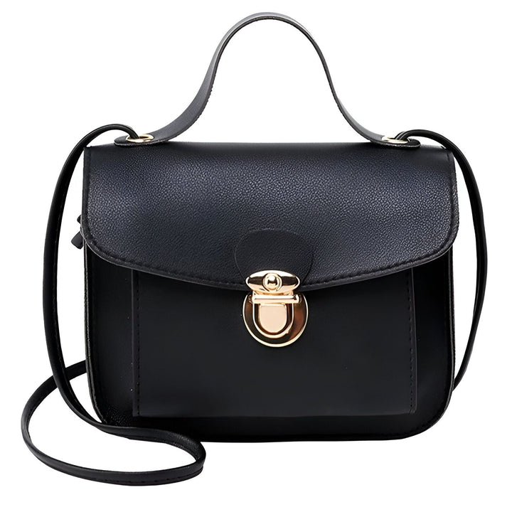 Sac à main bandoulière noir à rabat avec fermoir doré, 46262767386848,46262767419616,46262767452384,46262767485152,46262767517920