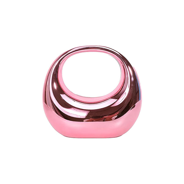 Objet décoratif rose brillant avec trou central, 46194015502560,46194015535328,46194015568096,46194015600864,46194015633632,46194015666400