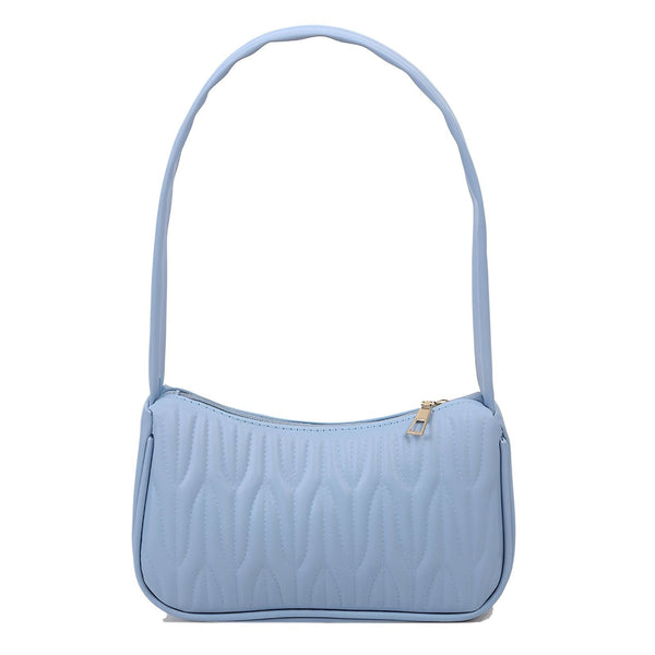 Sac baguette bleu ciel matelassé avec zip doré, 46193961631968,46193961664736,46193961730272,46193961763040,46193961795808
