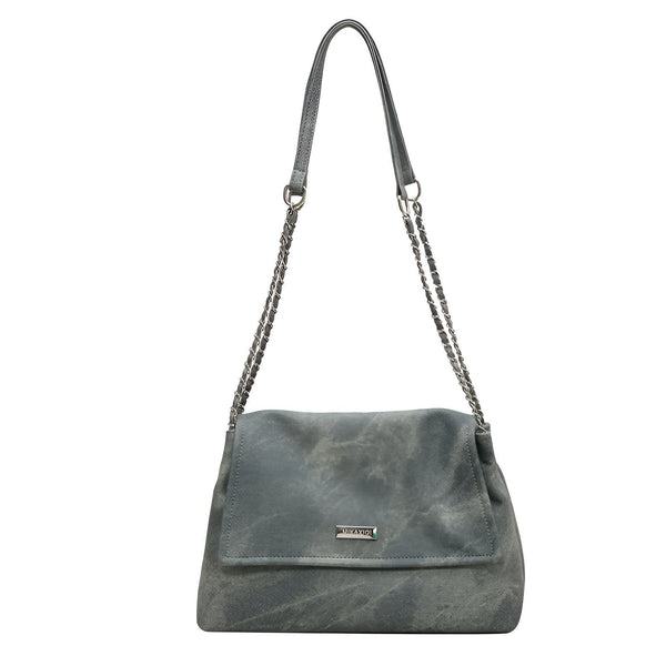 Sac à main gris effet suédé avec bretelles chaîne argentée., 46193885544672,46193885577440,46193885610208,46193885642976