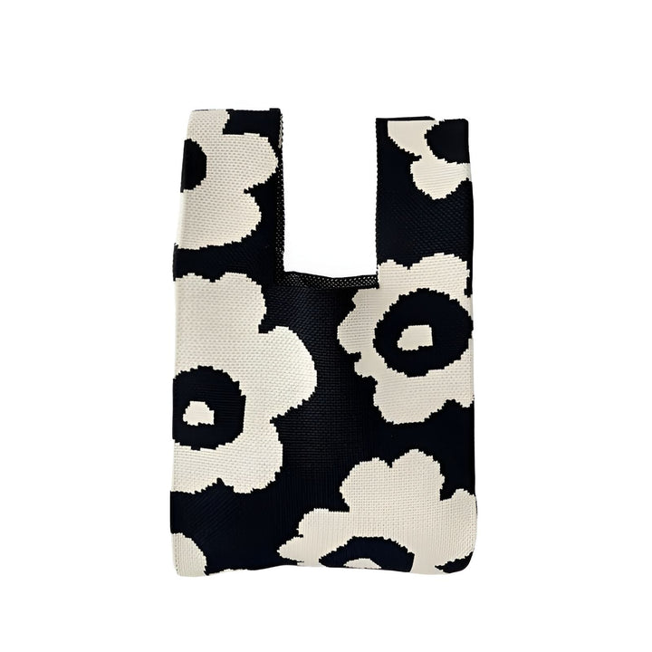 Sac tote bag noir et blanc avec motif floral abstrait, 46193944363232,46193944396000,46193944428768
