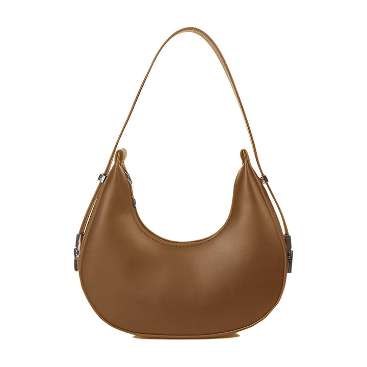 Sac à bandoulière marron forme croissant, 46193940398304,46193940463840,46193940496608,46193940529376