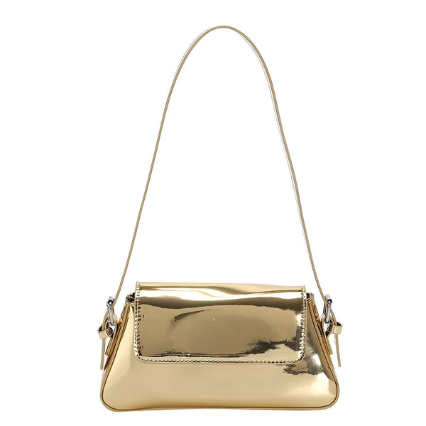 Petit sac à main bandoulière doré brillant, 46194032705760