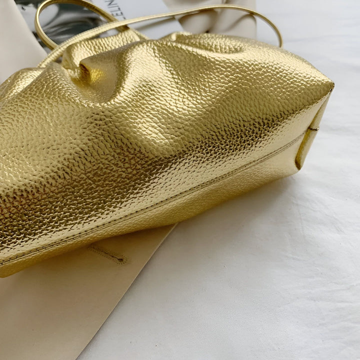 Sac à main doré texturé, 46194047975648