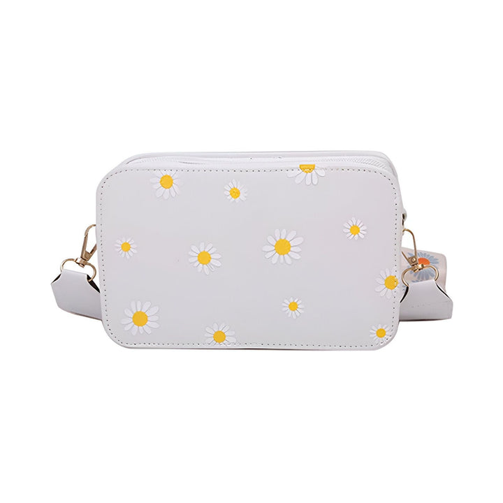 Sac blanc à bandoulière avec motif marguerites., 46193876795616,46193876828384,46193876861152,46193876893920