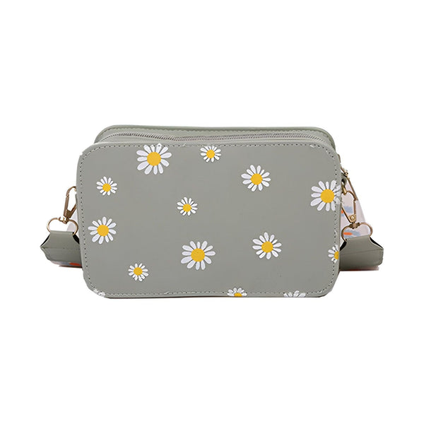 Sac bandoulière gris avec motif marguerites, 46193876795616,46193876828384,46193876861152,46193876893920