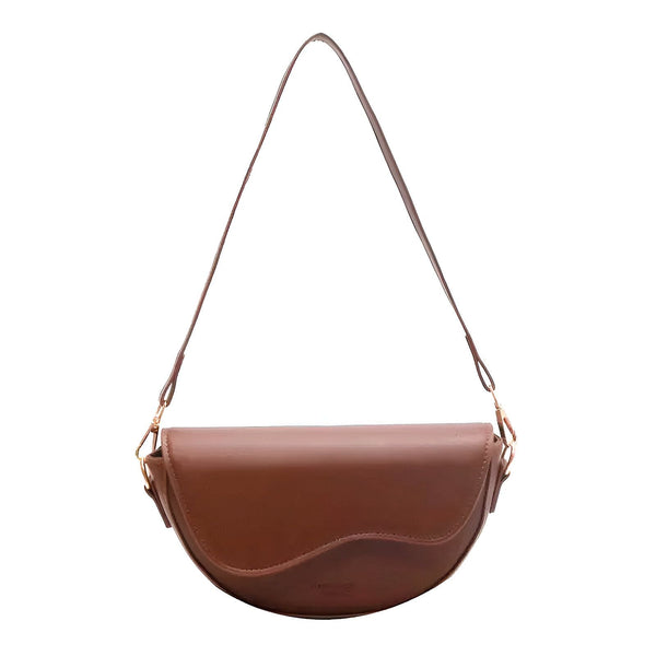 Sac à bandoulière marron forme demi-lune, 46194067079392,46194067112160,46194067144928