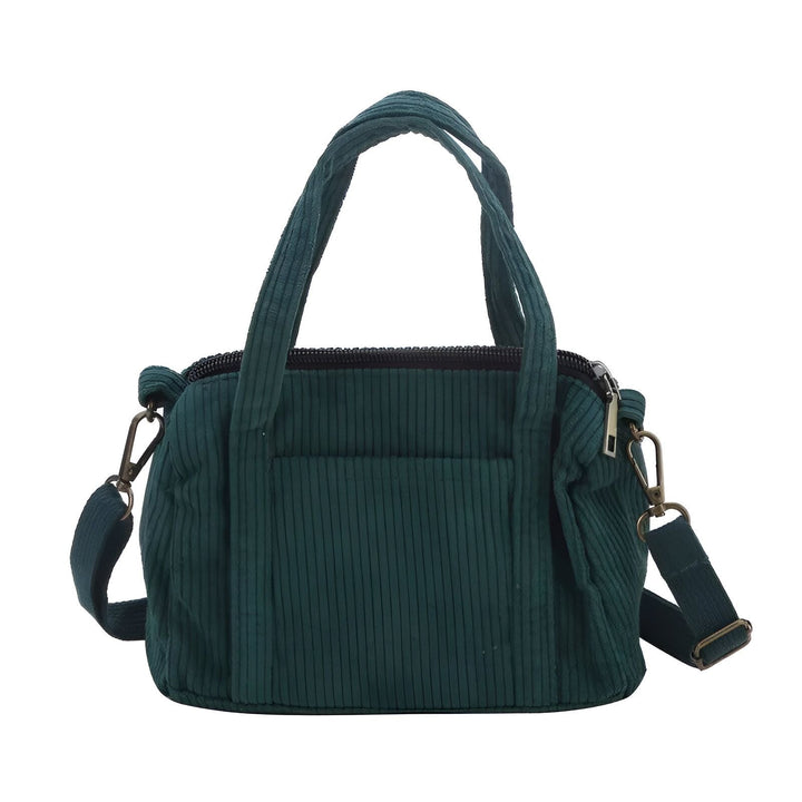 Sac à main bandoulière en velours côtelé vert foncé, 46193960124640,46193960157408,46193960190176,46193960222944