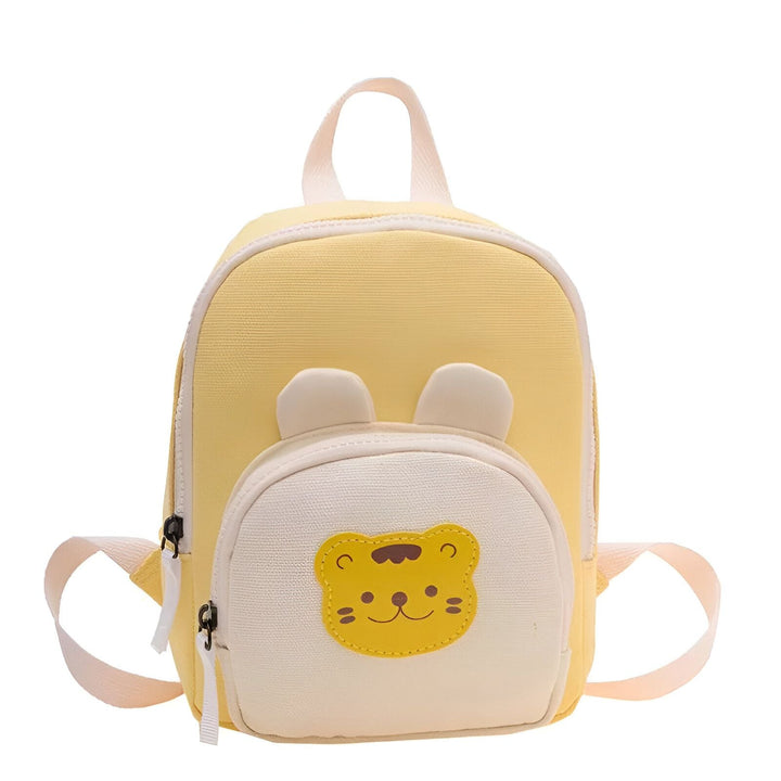 Petit sac à dos jaune enfant avec motif tête d'animal et oreilles, 46193975787744,46193975820512,46193975853280,46193975886048