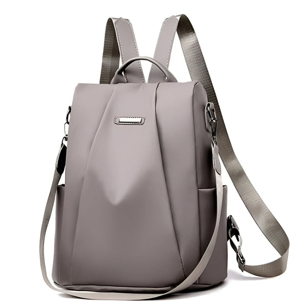 Sac à dos moderne gris avec bretelles et bandoulière., 46193998758112,46193998790880