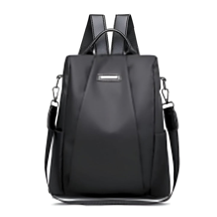 Sac à dos noir minimaliste convertible en sac bandoulière., 46193998758112,46193998790880