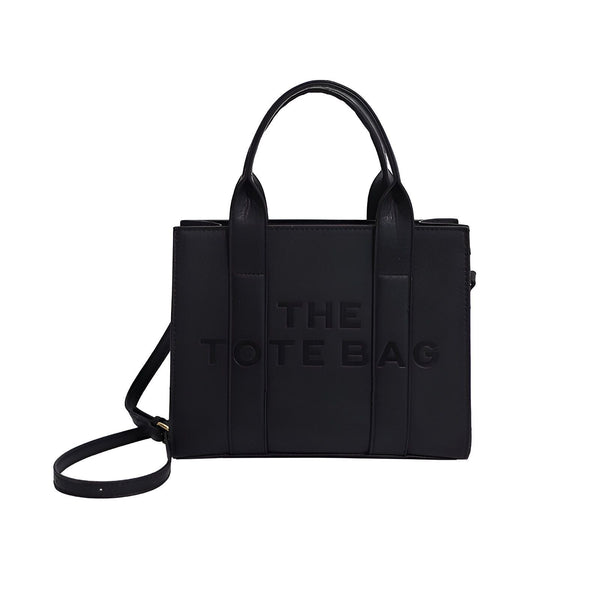 Sac tote bag noir avec inscription THE TOTE BAG, 46193877811424,46193877844192,46193877876960,46193877909728,46193877942496,46193877975264,46193878008032,46193878040800
