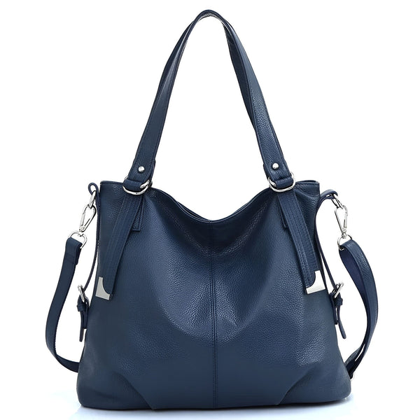 Sac à main en cuir bleu avec bandoulière amovible., 46193843765472,46193843798240,46193843831008,46193843863776,46193843896544,46193843929312,46193843962080