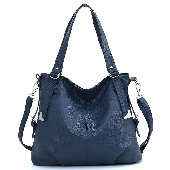 Sac à main en cuir bleu avec bandoulière amovible., 46193843765472,46193843798240,46193843831008,46193843863776,46193843896544,46193843929312,46193843962080