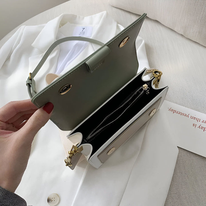 Petit sac à main vert ouvert avec fermeture éclair dorée, 46193877221600,46193877254368,46193877287136,46193877319904