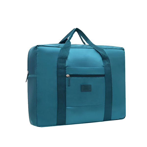 Sac de voyage pliable turquoise avec poignées et poches zippées., 46193919852768,46193919885536,46193919918304,46193919951072,46193919983840