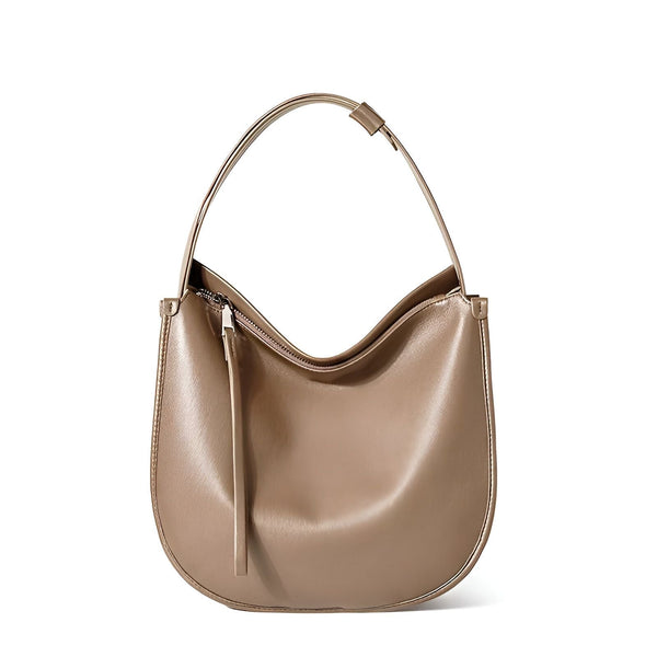 Sac hobo en cuir taupe, 46193857102048,46193857167584,46193857200352,46193857233120