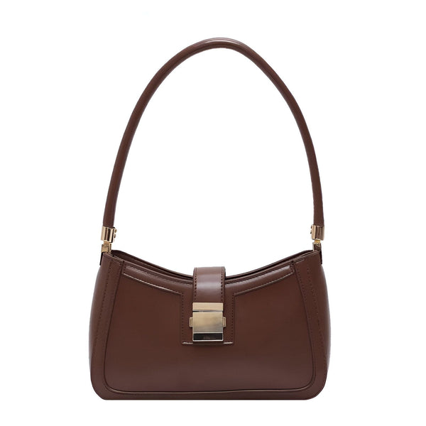 Sac à main marron avec bandoulière et fermoir doré, 46193936236768,46193936269536,46193936302304,46193936335072