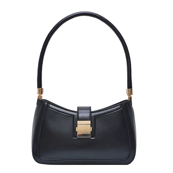Sac à main noir avec anse et fermoir doré, 46193936236768,46193936269536,46193936302304,46193936335072