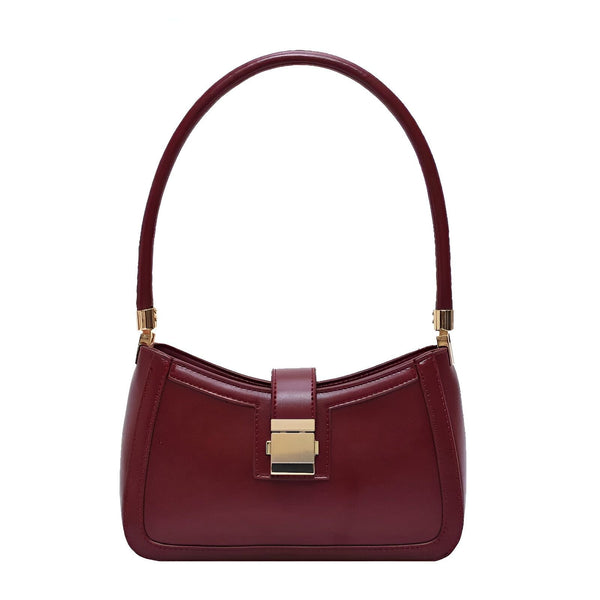 Sac à main bordeaux avec anse et fermoir doré, 46193936236768,46193936269536,46193936302304,46193936335072