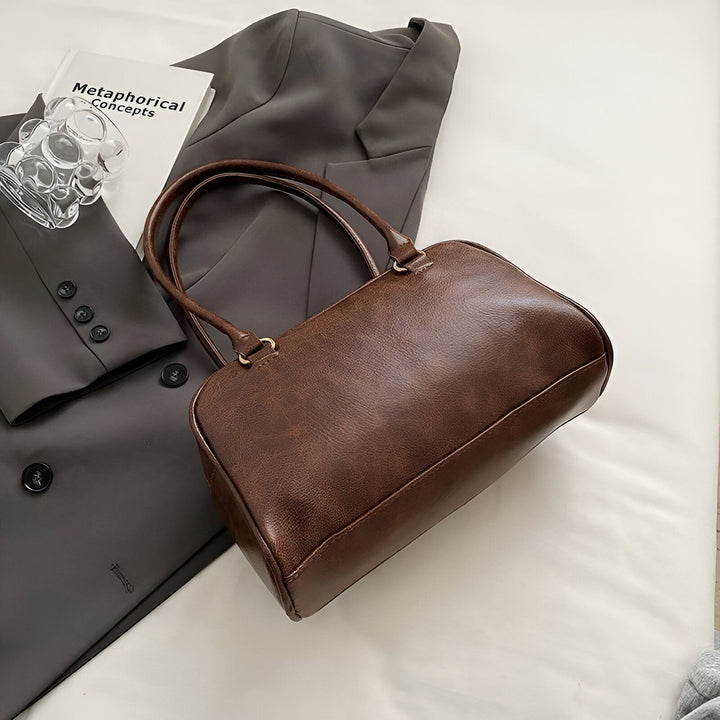 Sac à main marron en cuir avec deux anses, 46193871290592,46193871323360,46193871356128,46193871388896