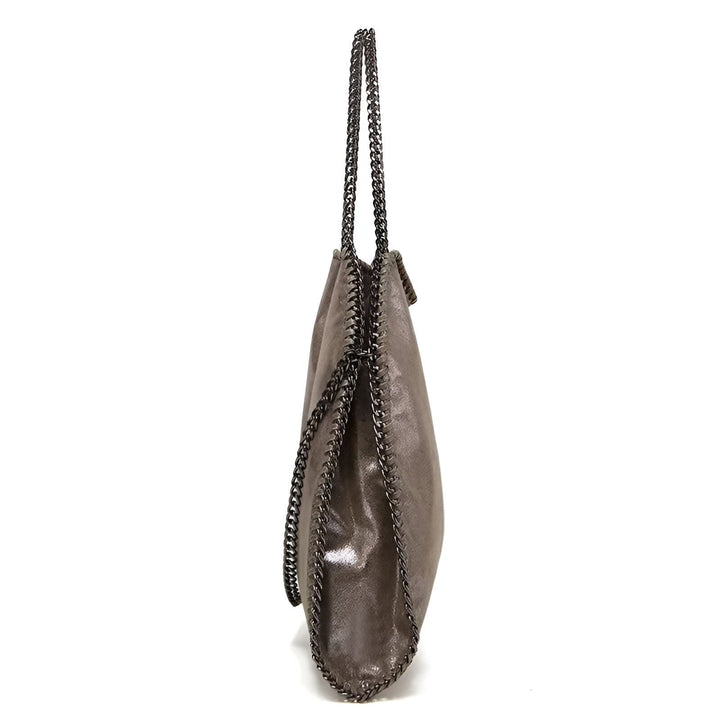 Sac cabas gris-brun avec chaînes, 46193949245664,46193949278432,46193949311200