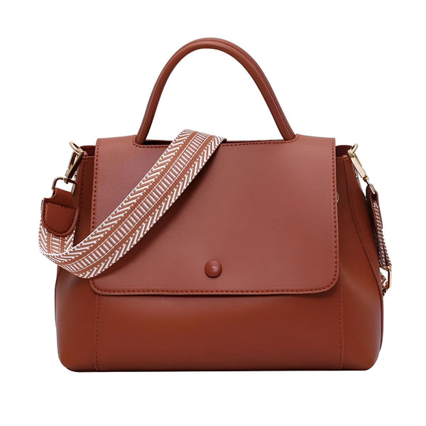 Sac à main marron pour femme avec poignée et bandoulière amovible à motif, 46193884102880,46193884135648,46193884168416,46193884201184