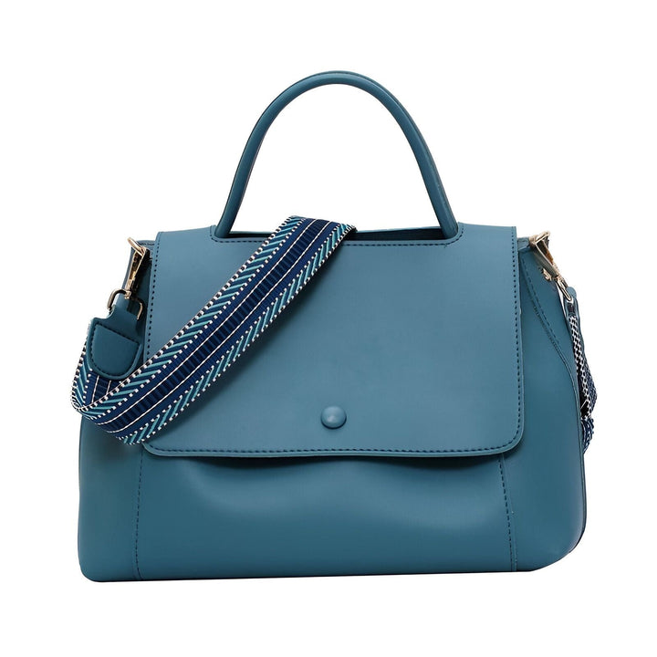 Sac à main bleu à poignée courte et bandoulière tissée bleue et blanche avec motif., 46193884102880,46193884135648,46193884168416,46193884201184
