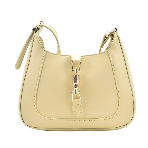 Sac à bandoulière beige clair avec fermoir métallique doré, 46193934565600,46193934598368,46193934631136,46193934663904,46193934696672