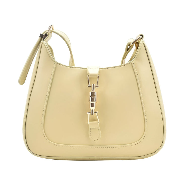Sac à bandoulière beige clair avec fermoir métallique doré, 46193934565600,46193934598368,46193934631136,46193934663904,46193934696672