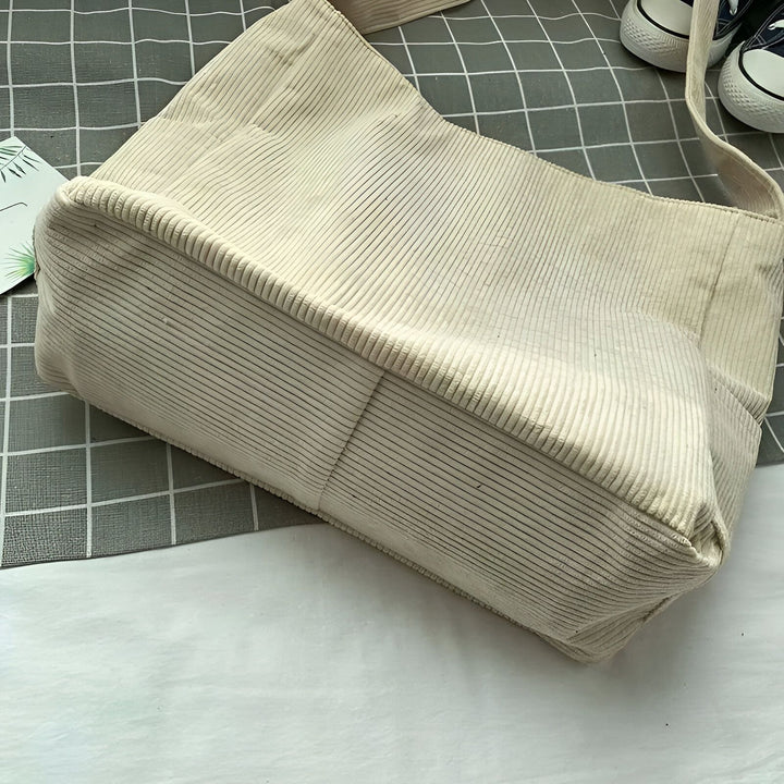 Sac en velours côtelé crème., 46193875124448,46193875157216,46193875189984,46193875222752,46193875255520