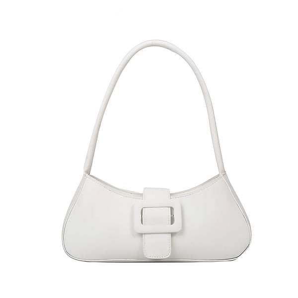 Sac à main blanc style baguette avec boucle, 46193943707872,46193943740640,46193943773408,46193943806176