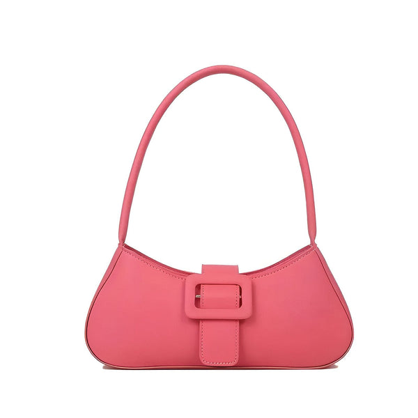 Sac à main rose style baguette avec boucle, 46193943707872,46193943740640,46193943773408,46193943806176