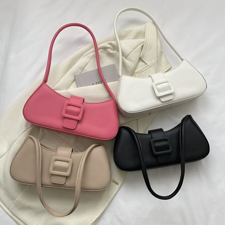 Sacs baguette avec boucle : rose, blanc, beige et noir., 46193943707872,46193943740640,46193943773408,46193943806176